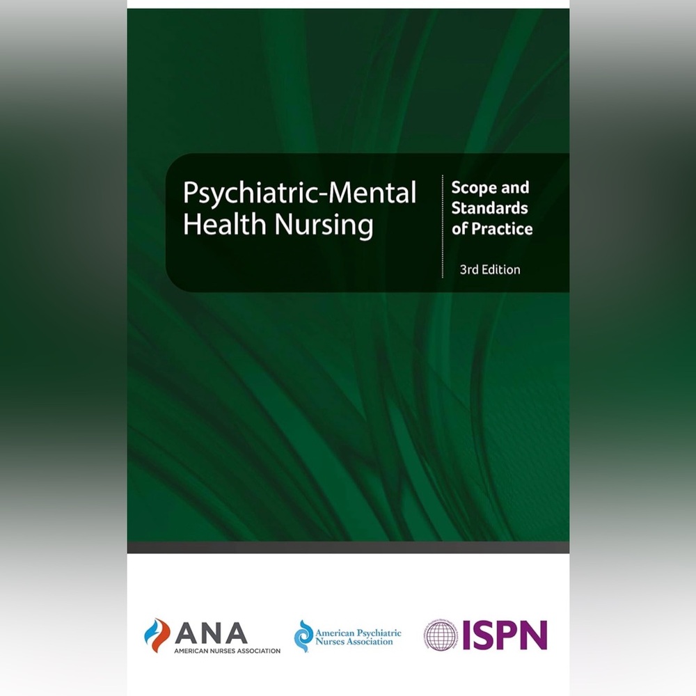a.n.a Psychiatric-Mental Health Nursing Book - Green and Black Cover